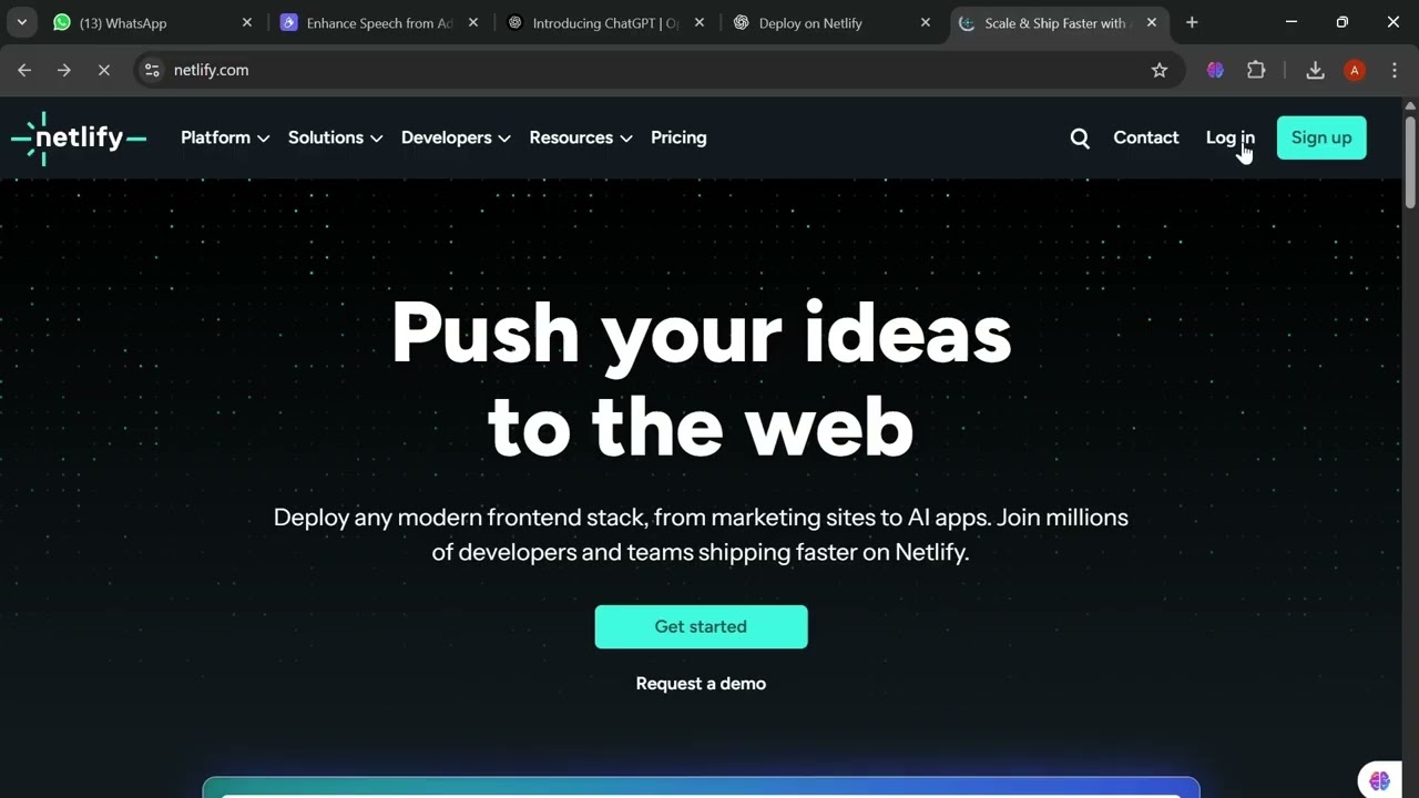 How to deploy HTML website on Netlify.