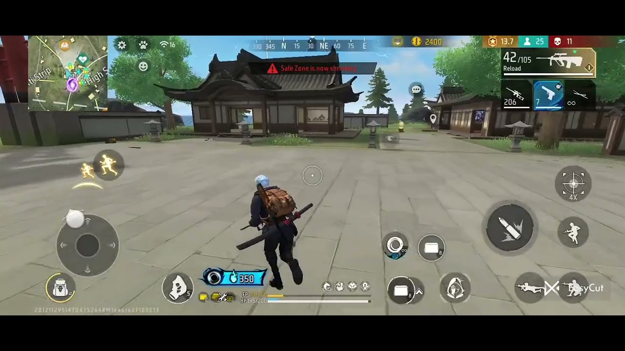 My first gameing video (free fire)💙💙💙😁😁😁