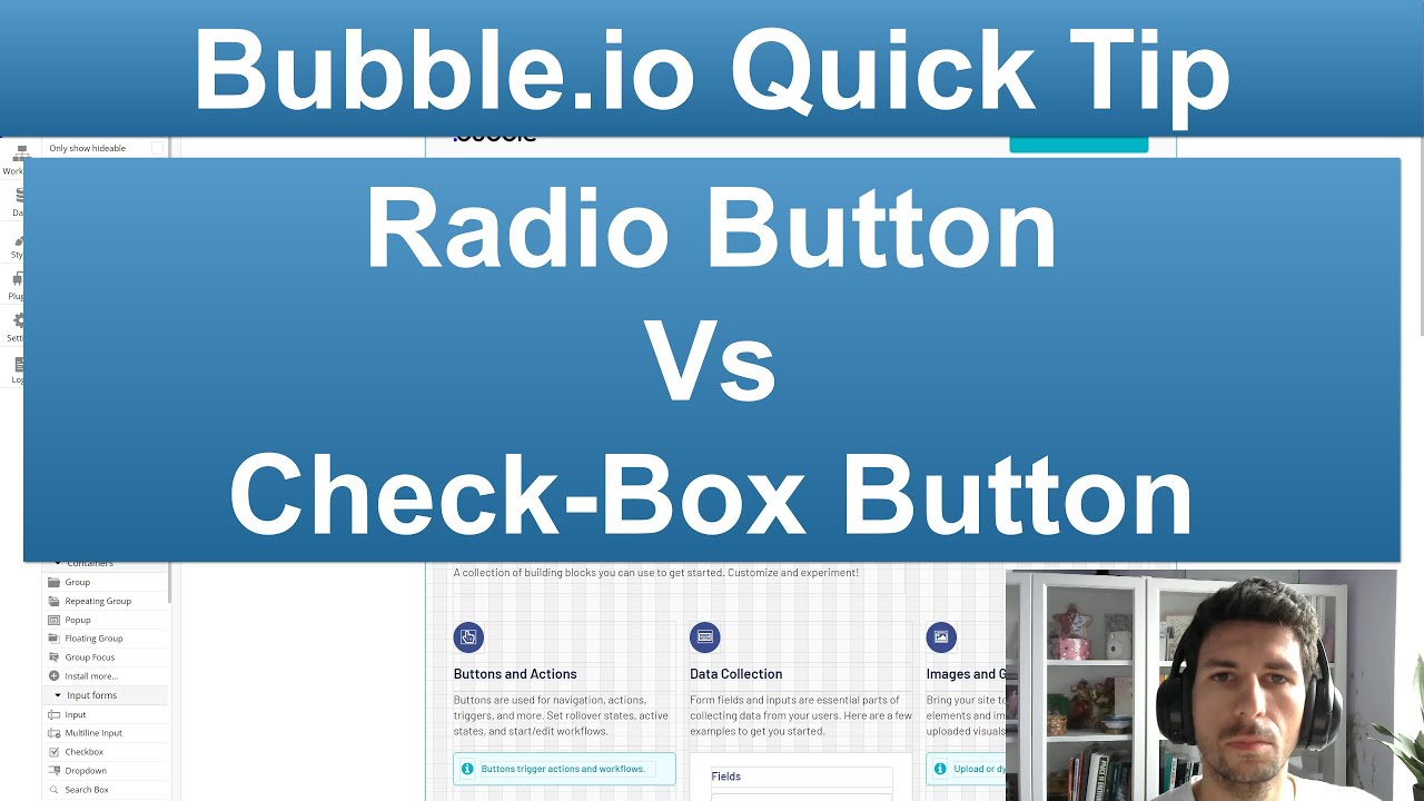 Bubble.io Quick Tip: Radio Button Vs Check-Box Button