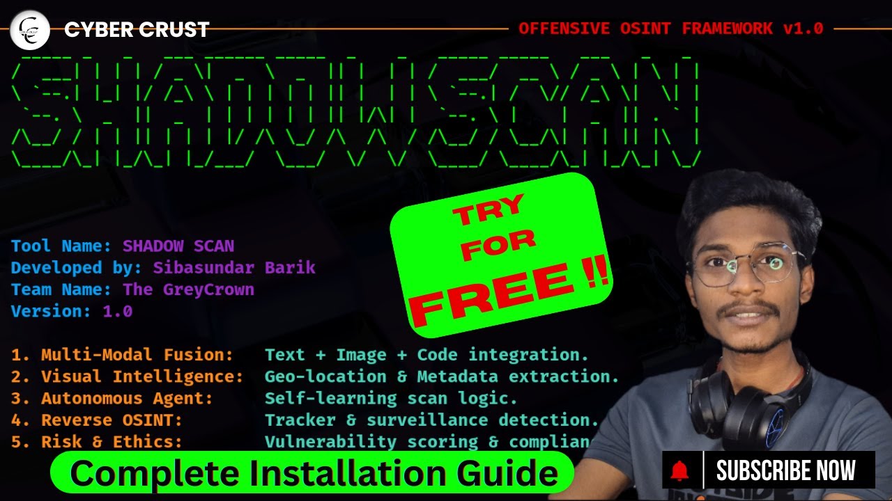 ShadowScan | Free OSINT Framework | Complete Installation Tutorial #osint #cybersecurity
