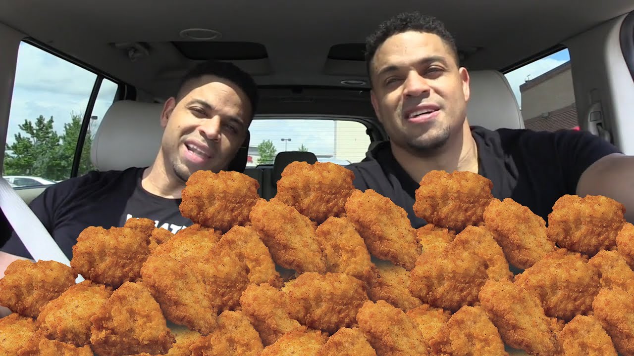 80 Chicken Nugget Eating Challenge| Eat Off Challenge| @hodgetwins