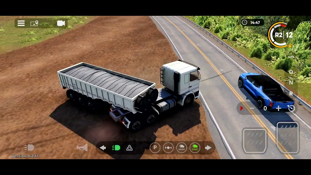 Truckers Brasil online, fiz uma viagem meio difícil de controlar...