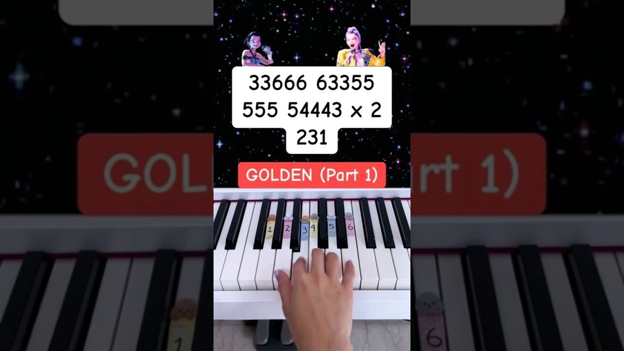 Golden - Huntrix (KPop Demon Hunter OST) #easypianotutorial