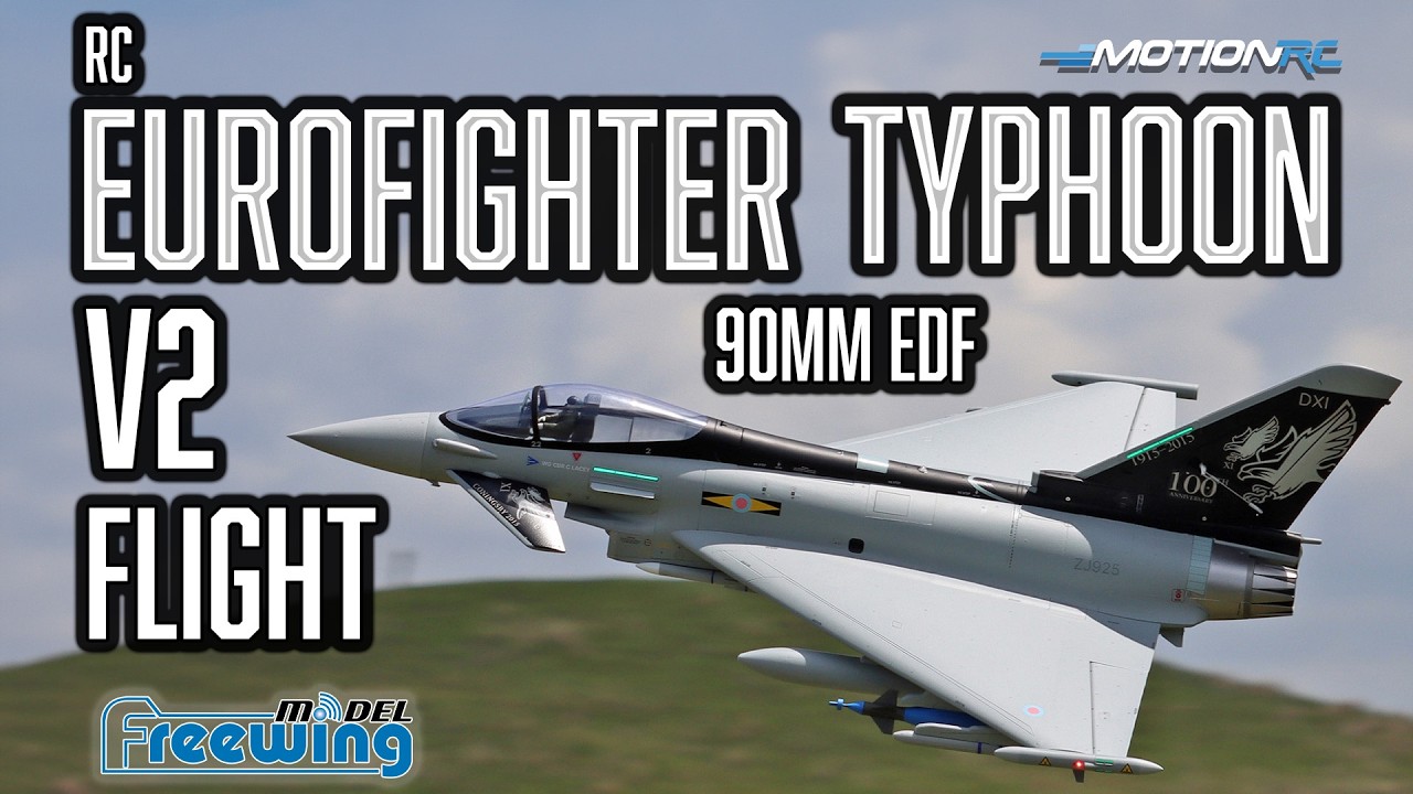 Freewing 90mm Eurofighter Typhoon V2 6S Full Flight | Motion RC