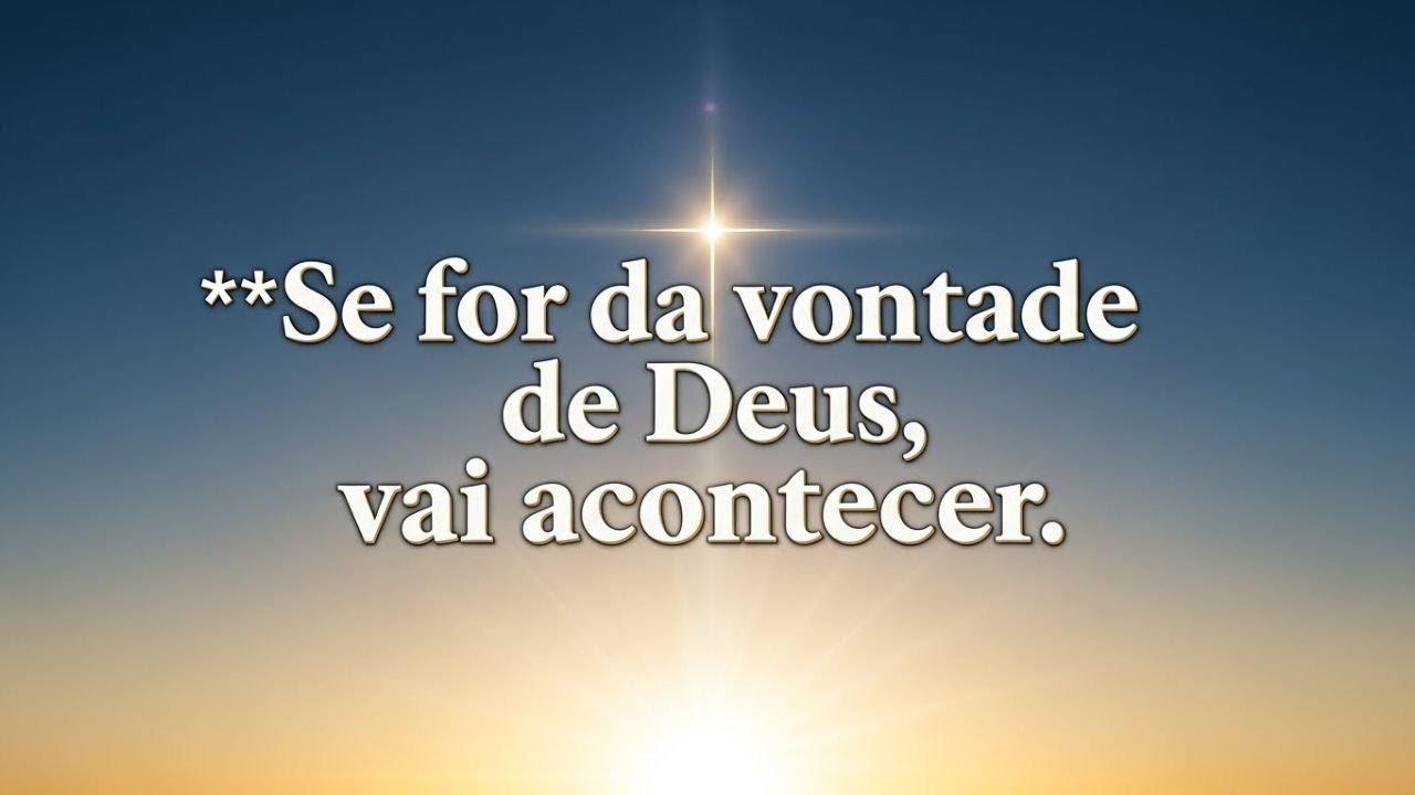 ✝️ Pare de Sofrer por Antecipação! Quando é de Deus, Nada Impede 🤍