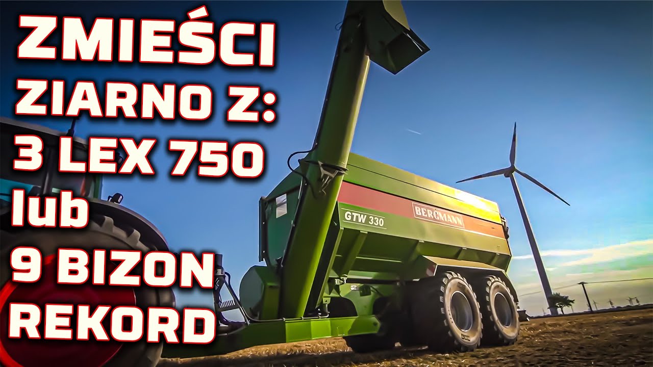 PRZYCZEPA przeładunkowa . Pojemność 33 m³👉 1 Bergmann GTW 330 na 3 KOMBAJNY Lex. [Korbanek]