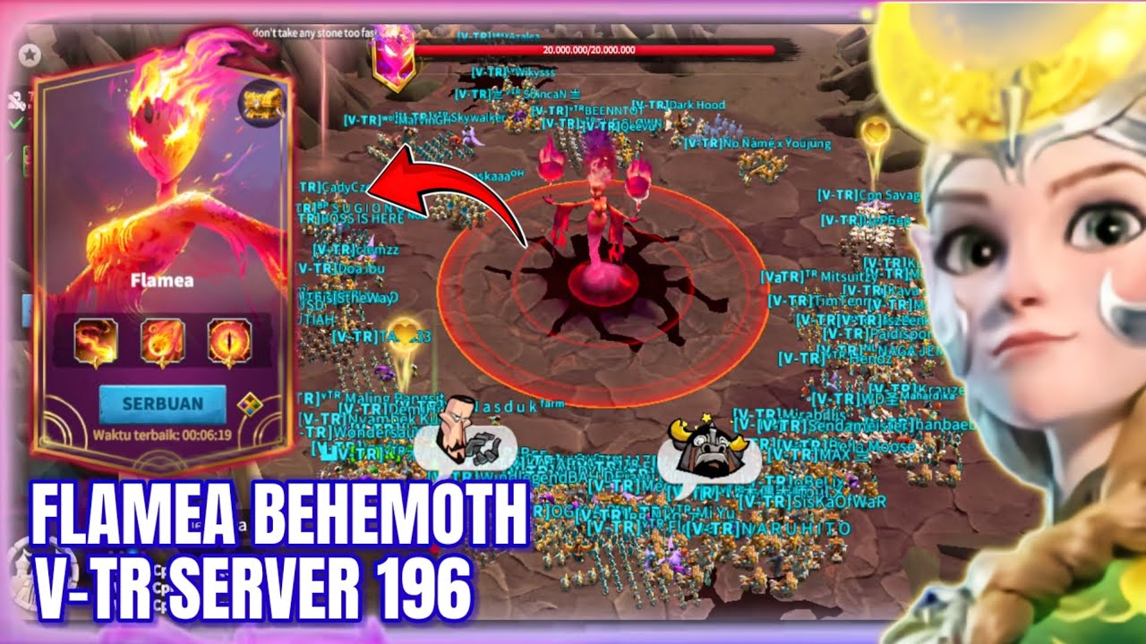 V-TR NEW BEHEMOTH FLAMEA‼️play cavalry for counter archer ilution - call of dragons 