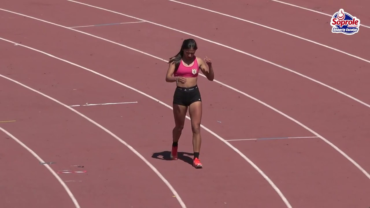 Finales velocidad Damas Interescolar Atletismo 2025