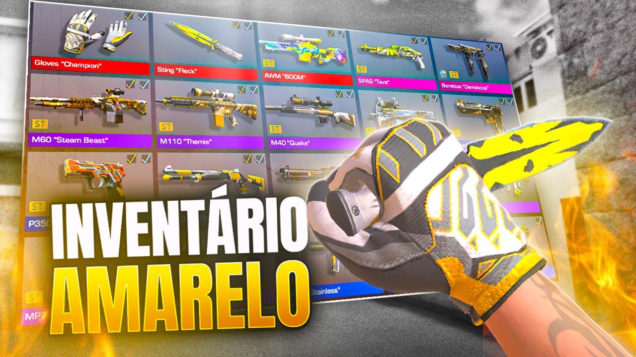 COM 5000 GOLDS EU MONTEI UM INVENTÁRIO AMARELO! - STANDOFF 2