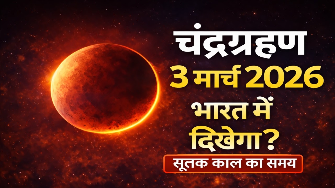 3 मार्च 2026 चंद्र ग्रहण | 3 march 2026 Chandra grahan 2026 In India Date And Time  | Lunar Eclipse