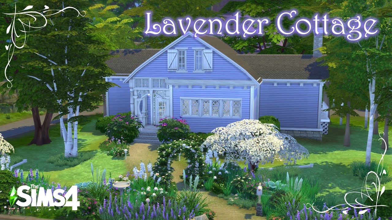 Lavender Cottage | Sims 4 Relaxing Longplay Build 😌 | No Commentary | No CC