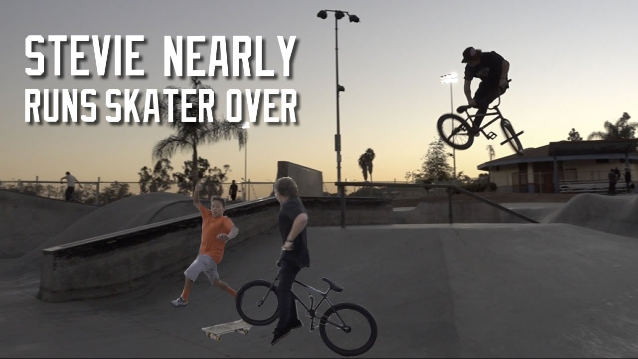 STEVIE CHURCHILL NEARLY KILLS A SKATER!