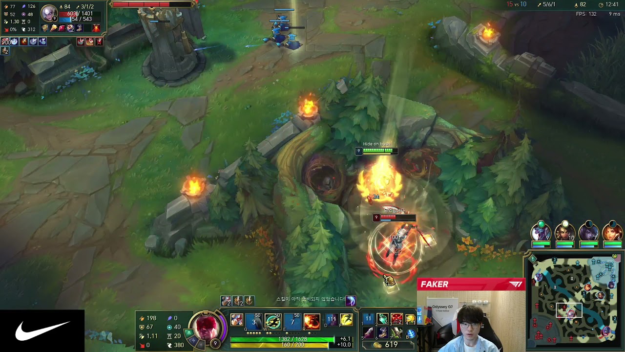 T1 FAKER WITH THE CLEAN LEE SIN PLAYS!!