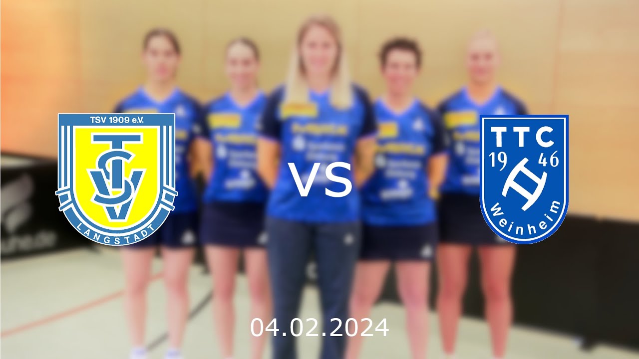 TSV Langstadt 1909 vs. TTC 1946 Weinheim | Tischtennis 1. Damen-Bundesliga 23/24