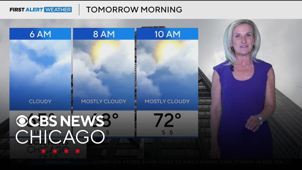 Chicago weather: cloudy and cool overnight