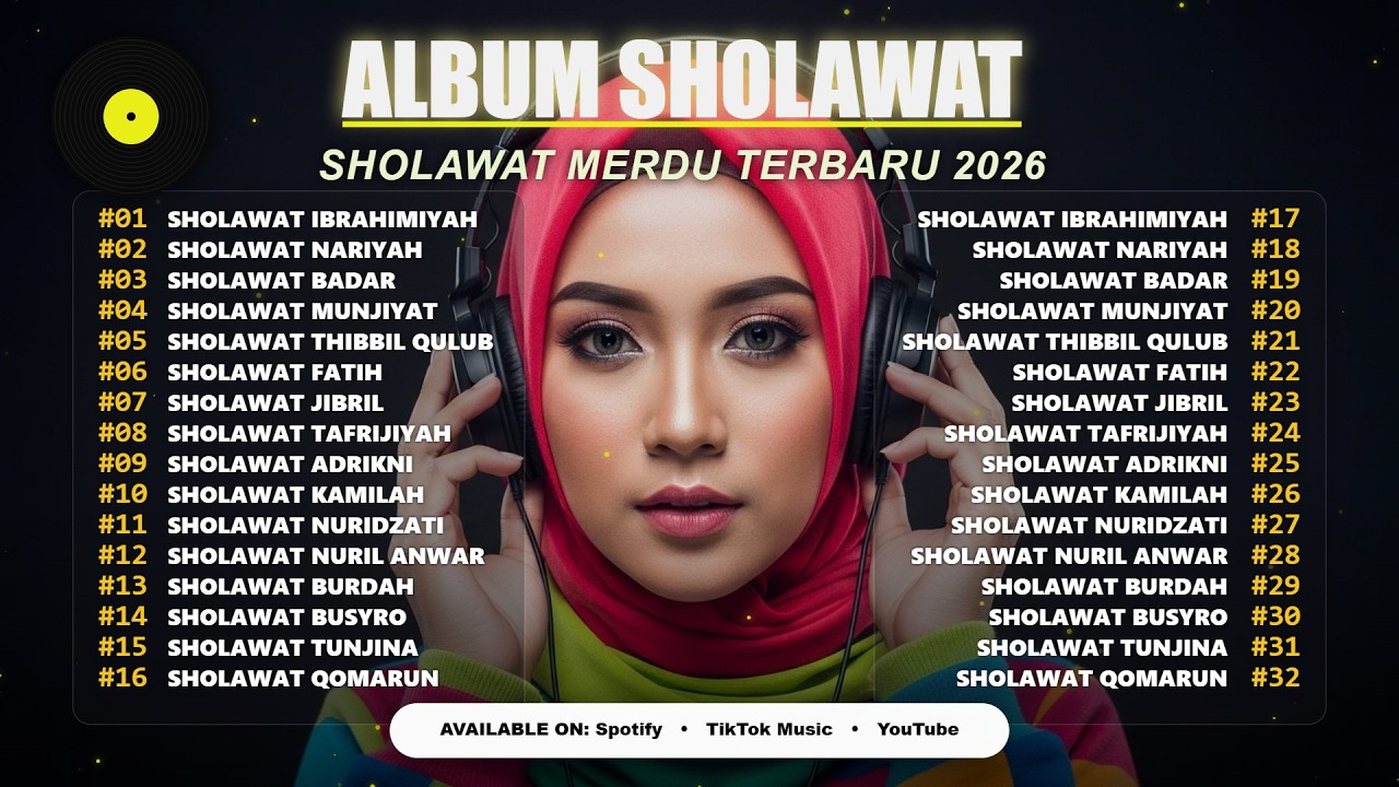 SHOLAWAT TERBARU 2026 | SHOLAWAT JIBRIL, BURDA & BUSYRO MERDU VIRAL PENENANG HATI TERPOPULER 2025