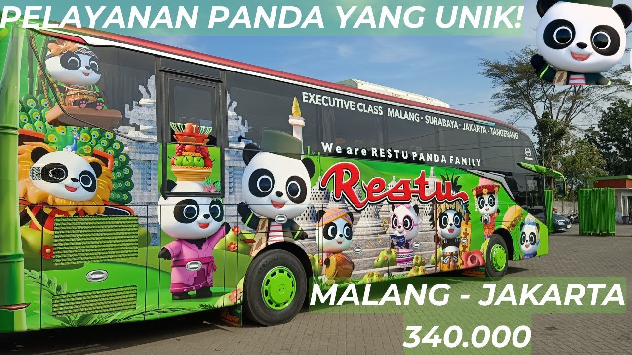 LIGA MALAM SENIN DENGAN BUS LIVERY PANDA 🐼 || PO RESTU PANDA PART 1|| MALANG - JAKARTA
