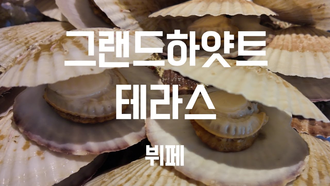 오랜만에 서울그랜드하얏트뷔페 테라스에 다녀왔습니다
