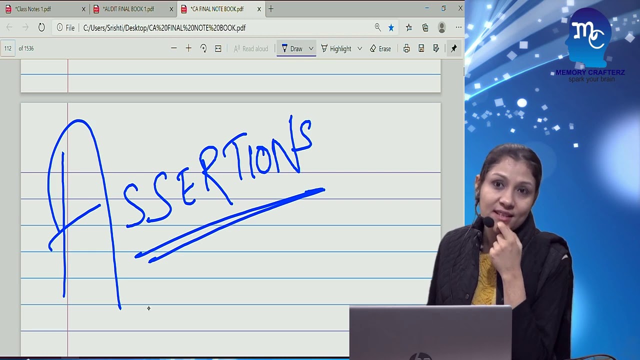 CA FINAL/INTER AUDIT RISK By MEMORY CRAFTERZ (CA SARISHTI SETHI)