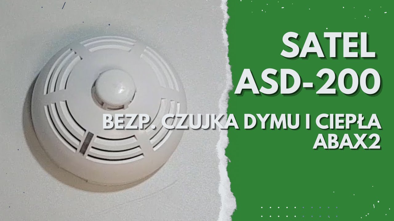 Satel ASD-200 Bezprzewodowa czujka dymu i ciepła ABAX2
