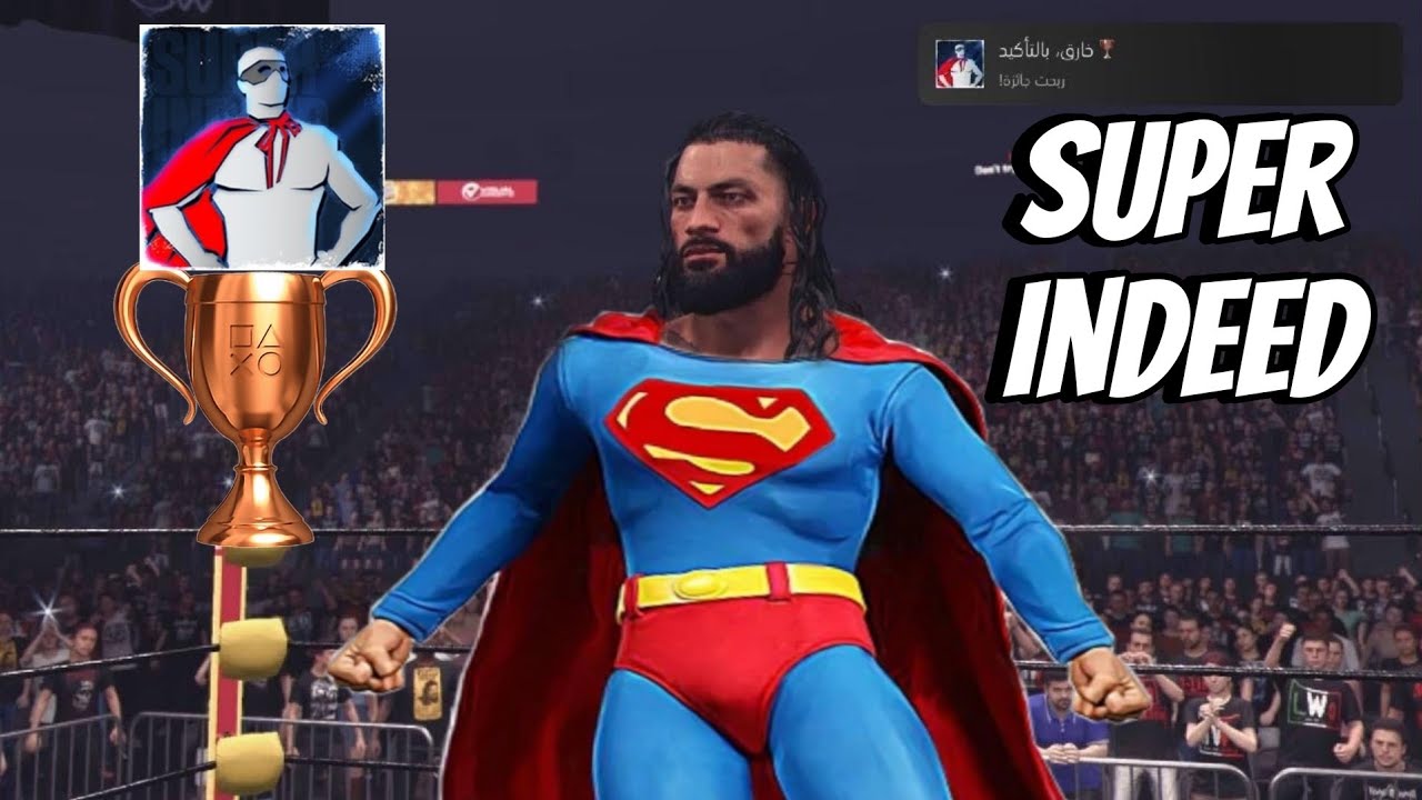 WWE 2K24 -  Super, Indeed Trophy / Achievement Roman Reigns  vs Akira Tozawa