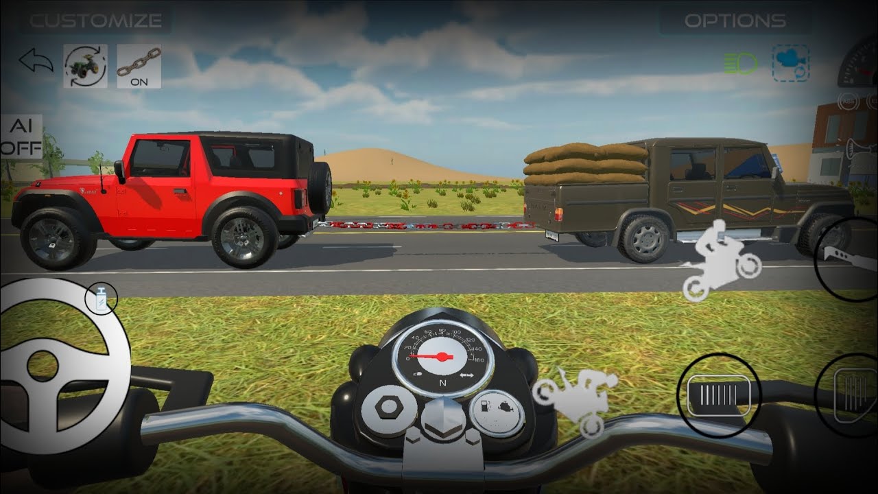 Bolero Camper in thar 4x4 tochan mukabla #indianvehiclessimulator3dvideos #thar4x4 #cartoon #gaming