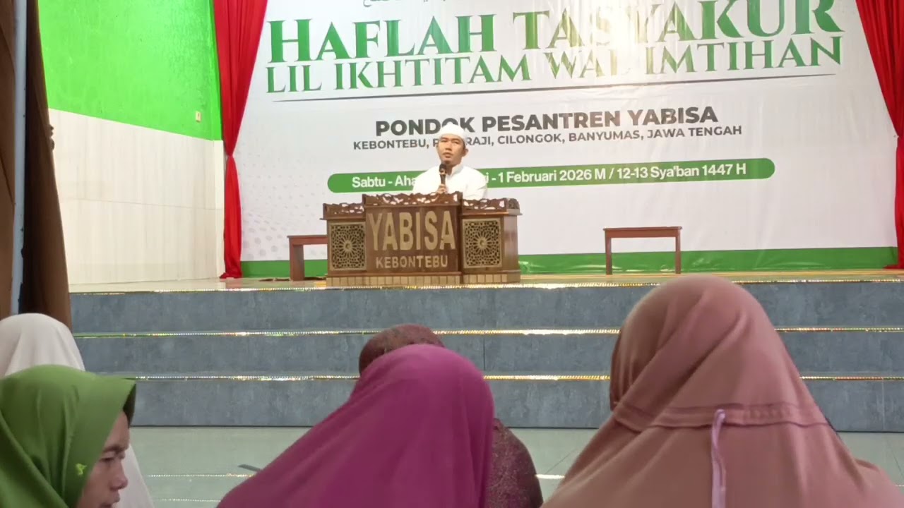 Gus Wajih YABISA Kebontebu Pageraji. Jangan berlebihan bicara, makan, tidur. Ahad pagi 22/02/2026