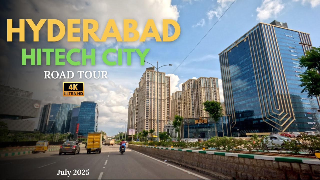 Hitech City Hyderabad - Road Tour | Drive Through India’s Fastest Growing Tech Hub || Watch in 4K