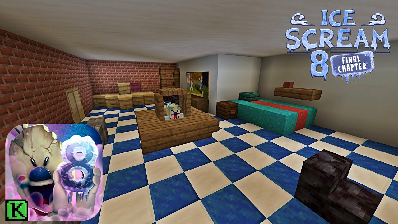 Ice Scream 8 True Ending Factory In Minecraft