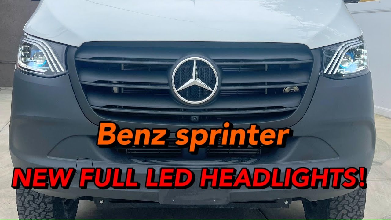 Mercedes-Benz Sprinter original headlights replacement full LED headlights，fit 2019-2024