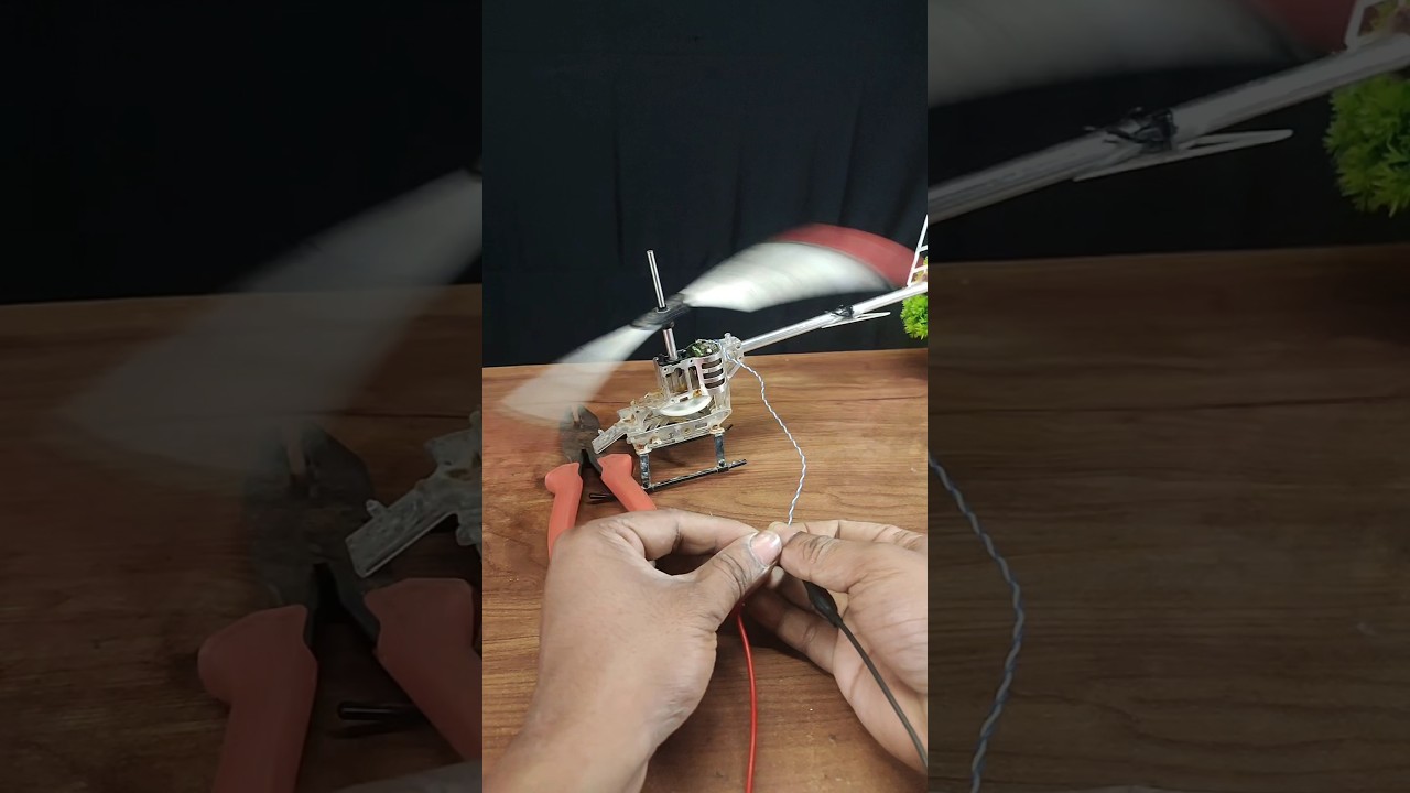 Repairing remote control helicopter #experiment #elictrical #shrots