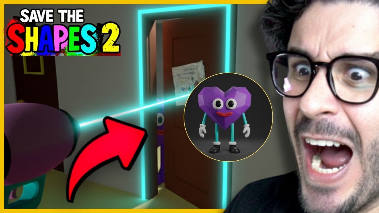 DESCOBRI A PORTA SECRETA DO CAPITULO 2 COM A ARMA LASER SAVE THE SHAPES CAPITULO 1 MASCOT HORROR