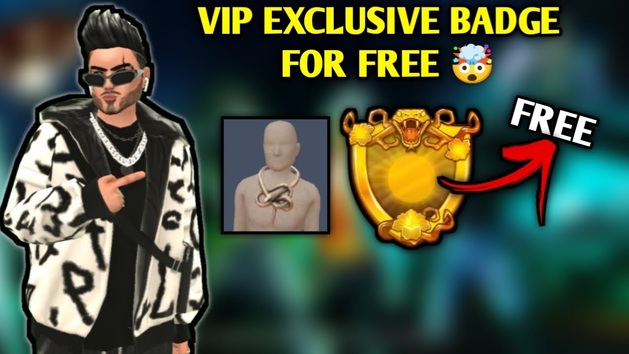 How to get Vip exclusive badge for free on avakinlife 2024🎃||How to get super serpent badge for free