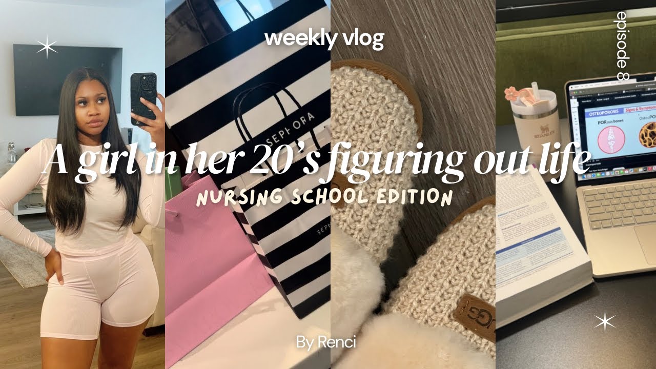 WEEKLY VLOG:*as a nursing student* | lab check offs, studying, sephora haul + MORE