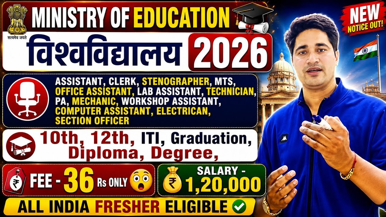 ⚠️ Vacancy Alert..!! 👉10th, 12th, Graduation - Group A B C Post 🚨Non Teaching Recruitment 2026
