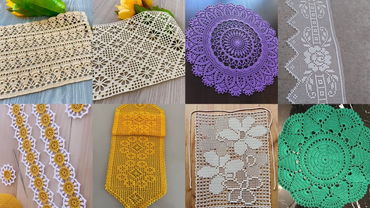 Most beautiful & stylish crochet stitches & laces latest new design 2025 
