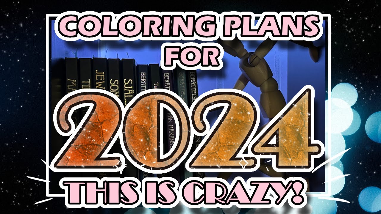 WHAT TO DO WITH A LOT OF BOOKS! | My Coloring plans for 2024/25 | Adult Coloring