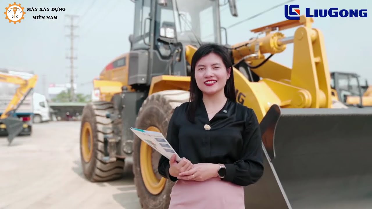 Review Xe Xúc Lật Liugong CLG855 | Dung tích gầu 3,2 m³ | Đình Thiện Vlog
