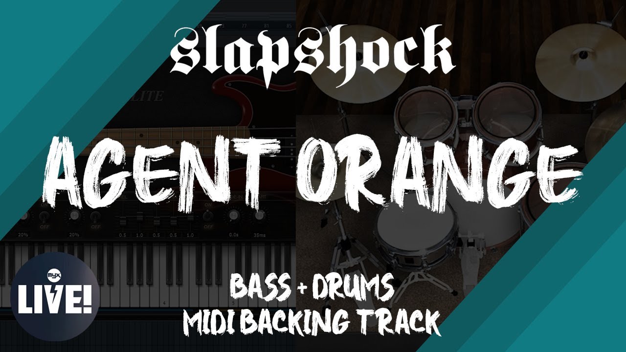 Slapshock - Agent Orange (MYX Live!) | Bass + Drums MIDI Backing Track