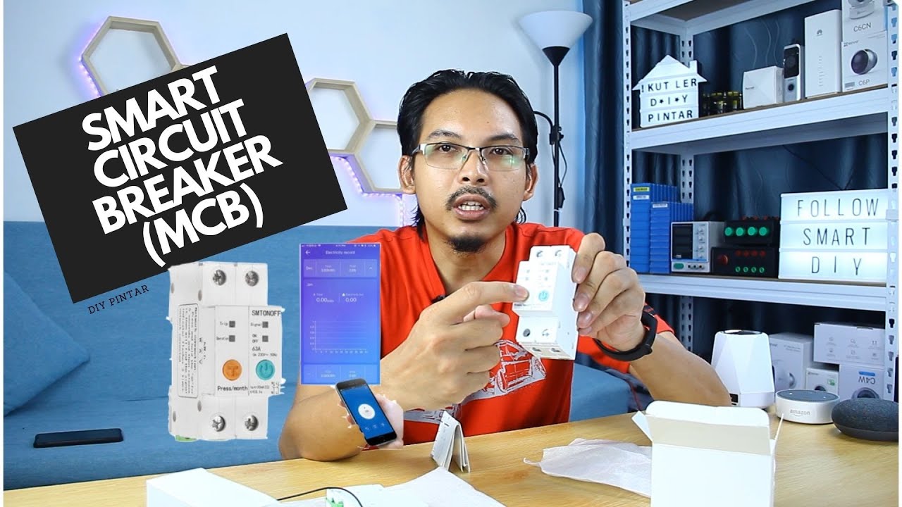 New EWELINK WIFI SMART BREAKER Push Button (WIFI MCB) | SMART HOME MALAYSIA