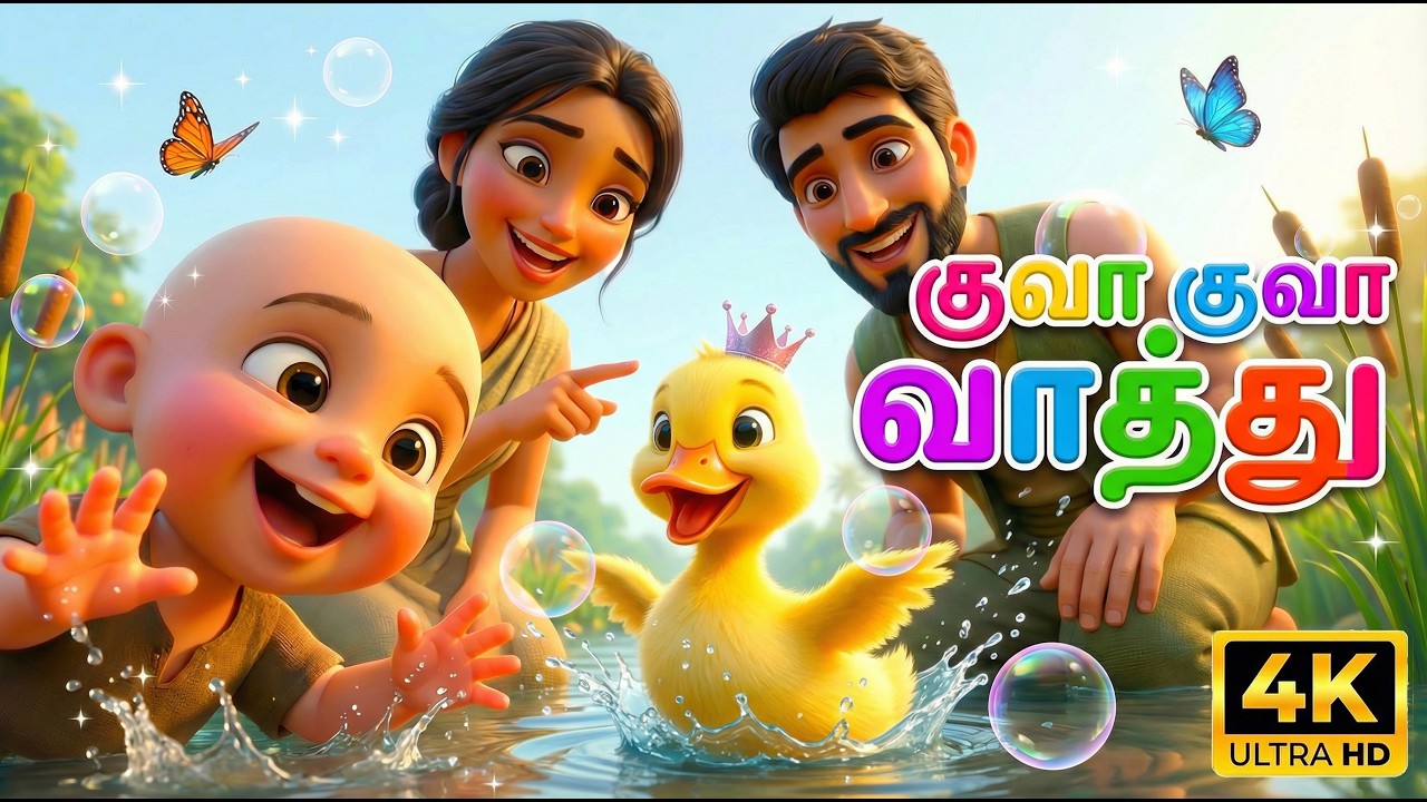 குவா குவா வாத்து 🦆 | Kuva Kuva Vaathu | Tamil Duck Song for Kids | GoComo