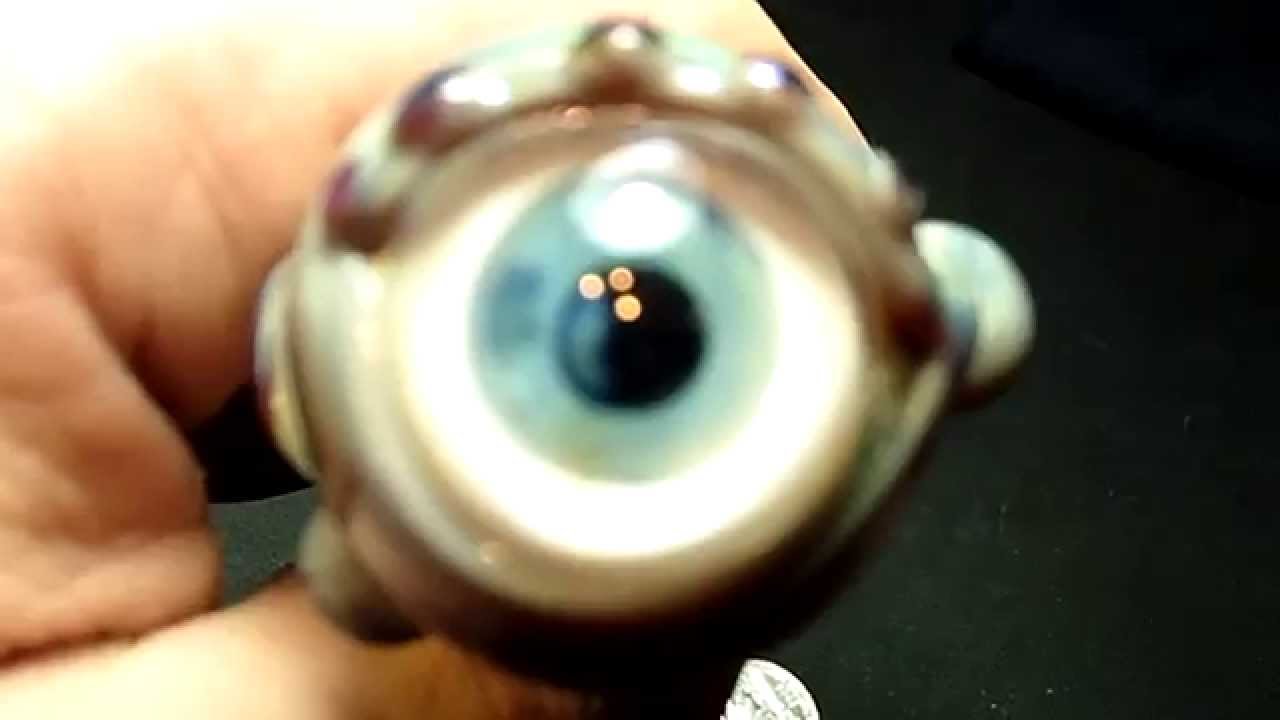 custom glass eyeball spoon pipe