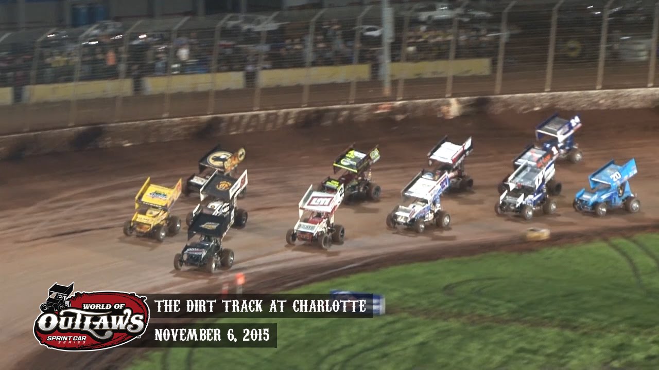 Highlights: World of Outlaws Sprint Cars The Dirt Track at Charlotte November 6th, 2015
