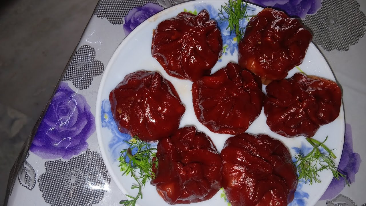Spicy.... Thai.... Chicken........ MOMO.... recipe..🥵☺️☺️😋😋 #bithikashomekitchen 