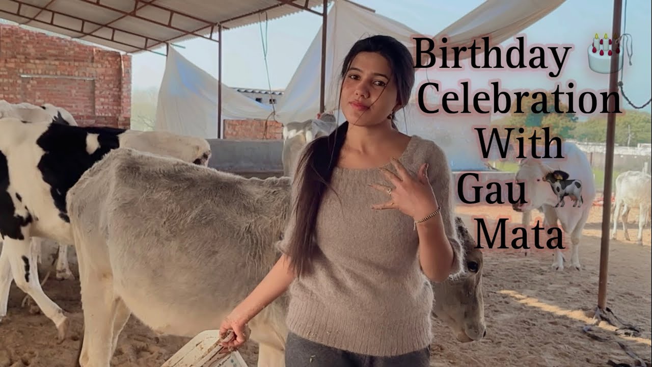 My Birthday Vlog 🎂| Celebrating With Gau Mata🐄 || Manvi Singh Vlogs || 2025