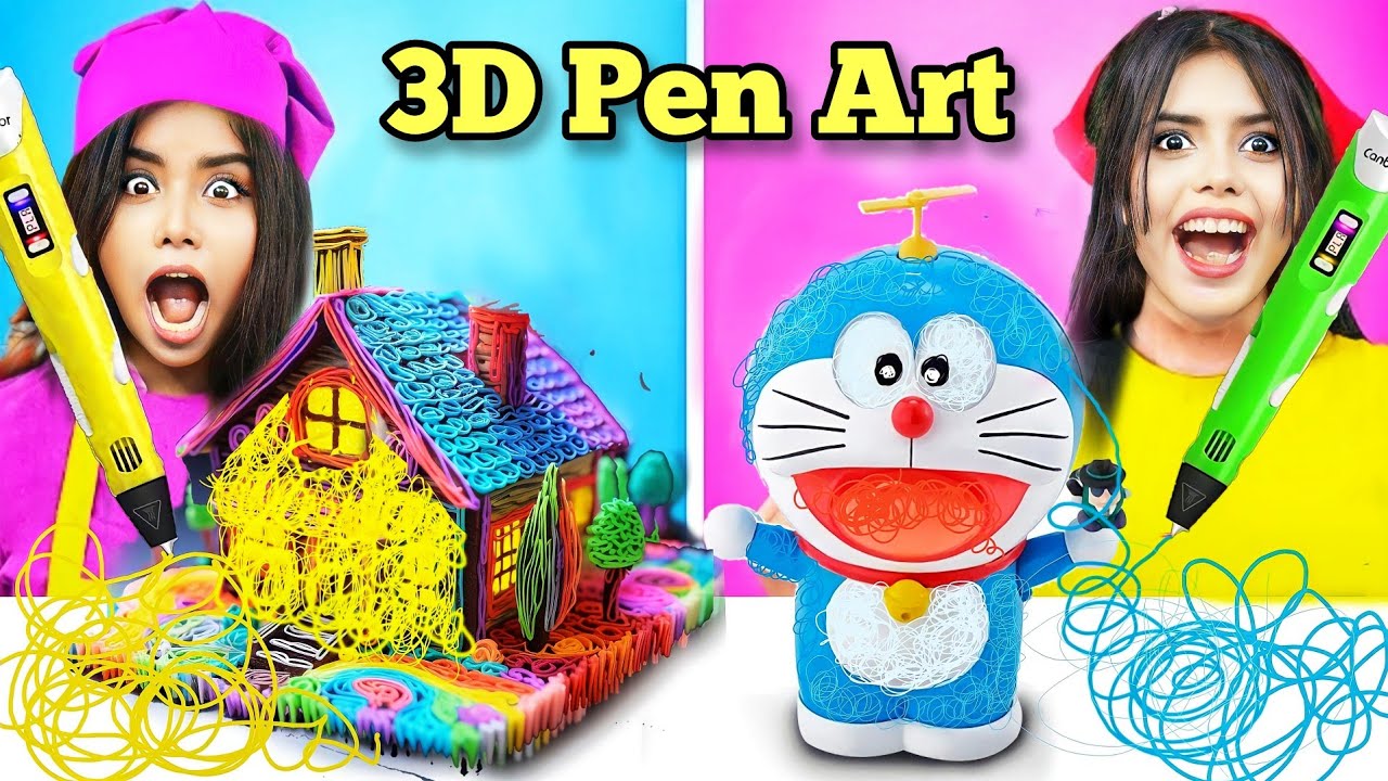 Viral 3D PEN ART CHALLENGE ✏️😍