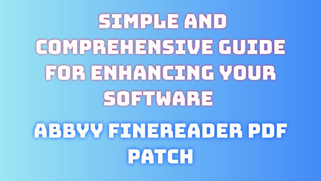 ABBYY FineReader PDF Download and Install: Step-by-Step Guide