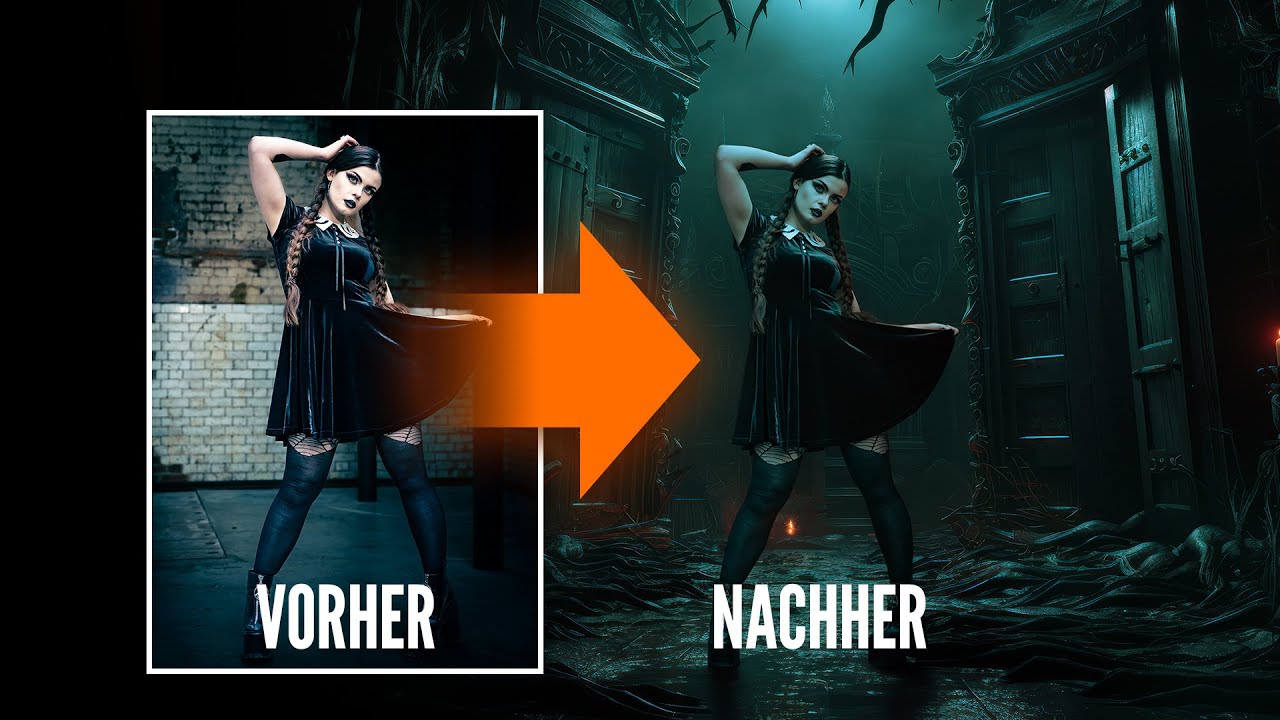 So fügst du dich realistisch in jede Szene ein | Photoshop Halloween Compositing