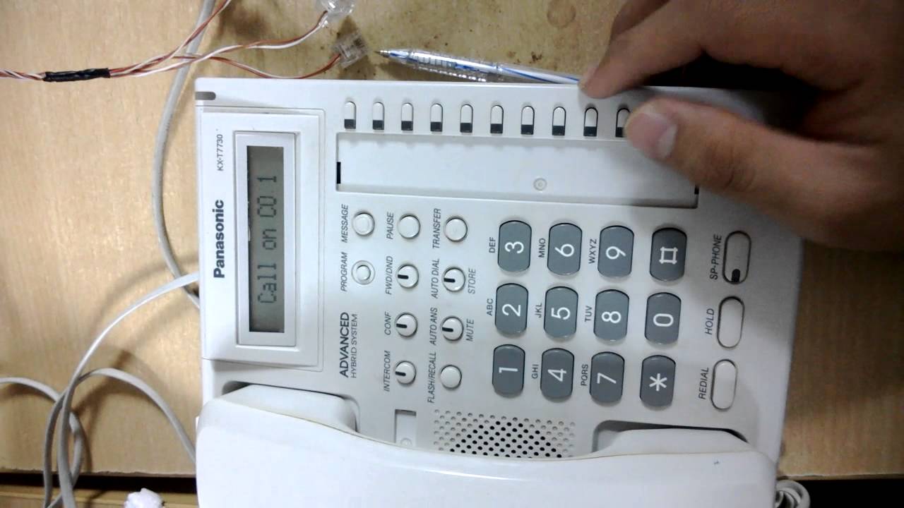 Lập trình cho tổng đài panasonic KX-TES 824