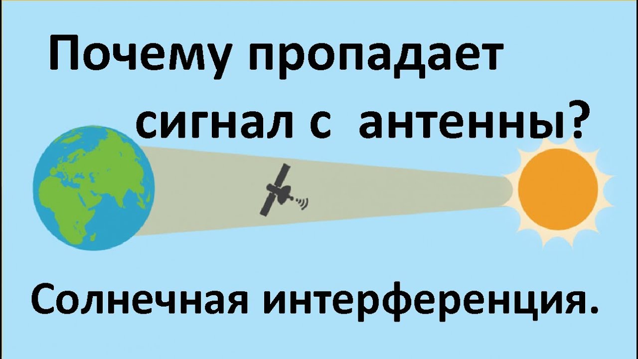 Почему пропадает сигнал с антенны? Солнечная интерференция.
